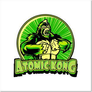 Atomic Kong (green) Posters and Art